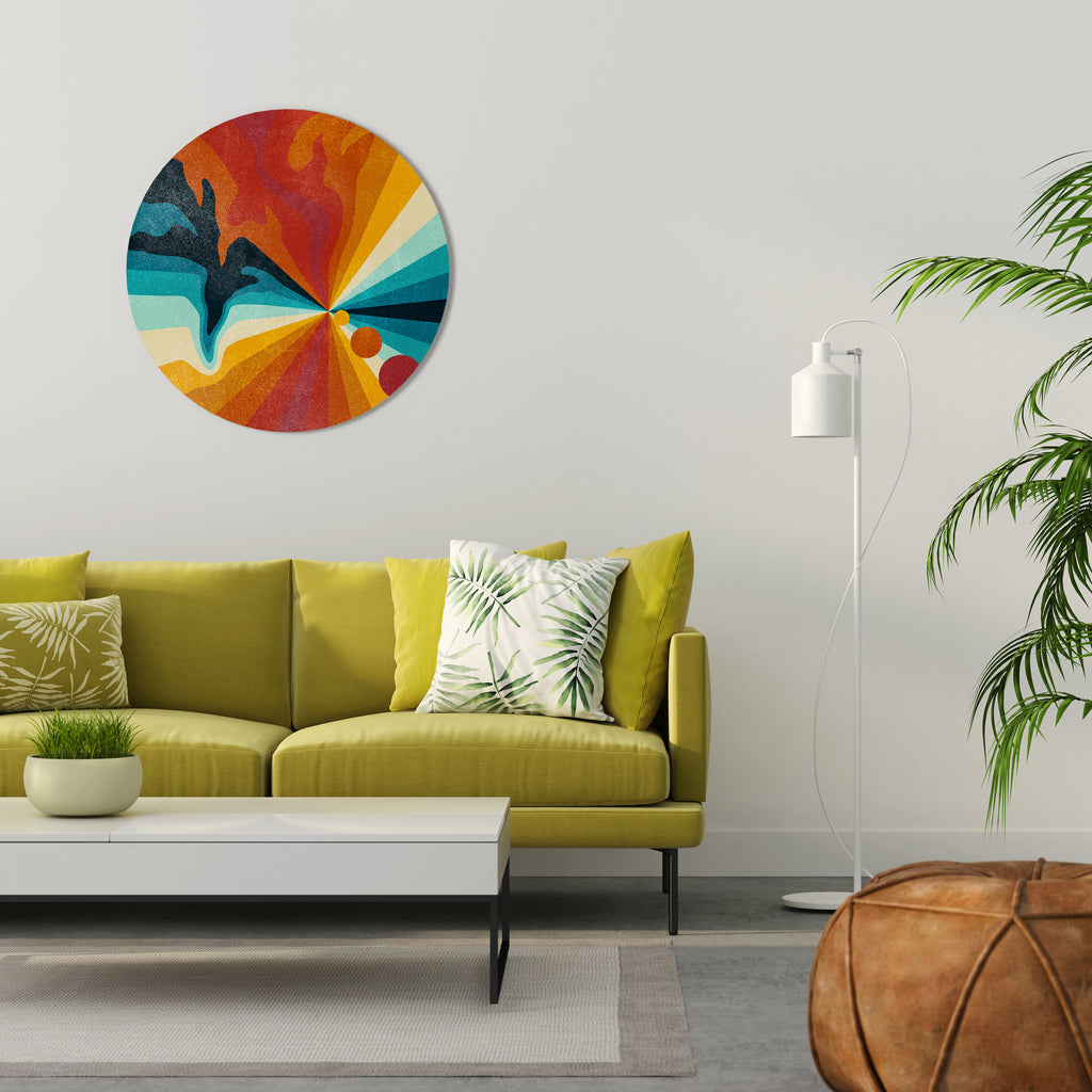 PERFECT IMPERFECTION Round Wall Art