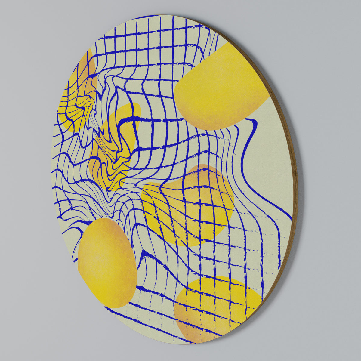 CURVED SPACE Arte de pared redondo