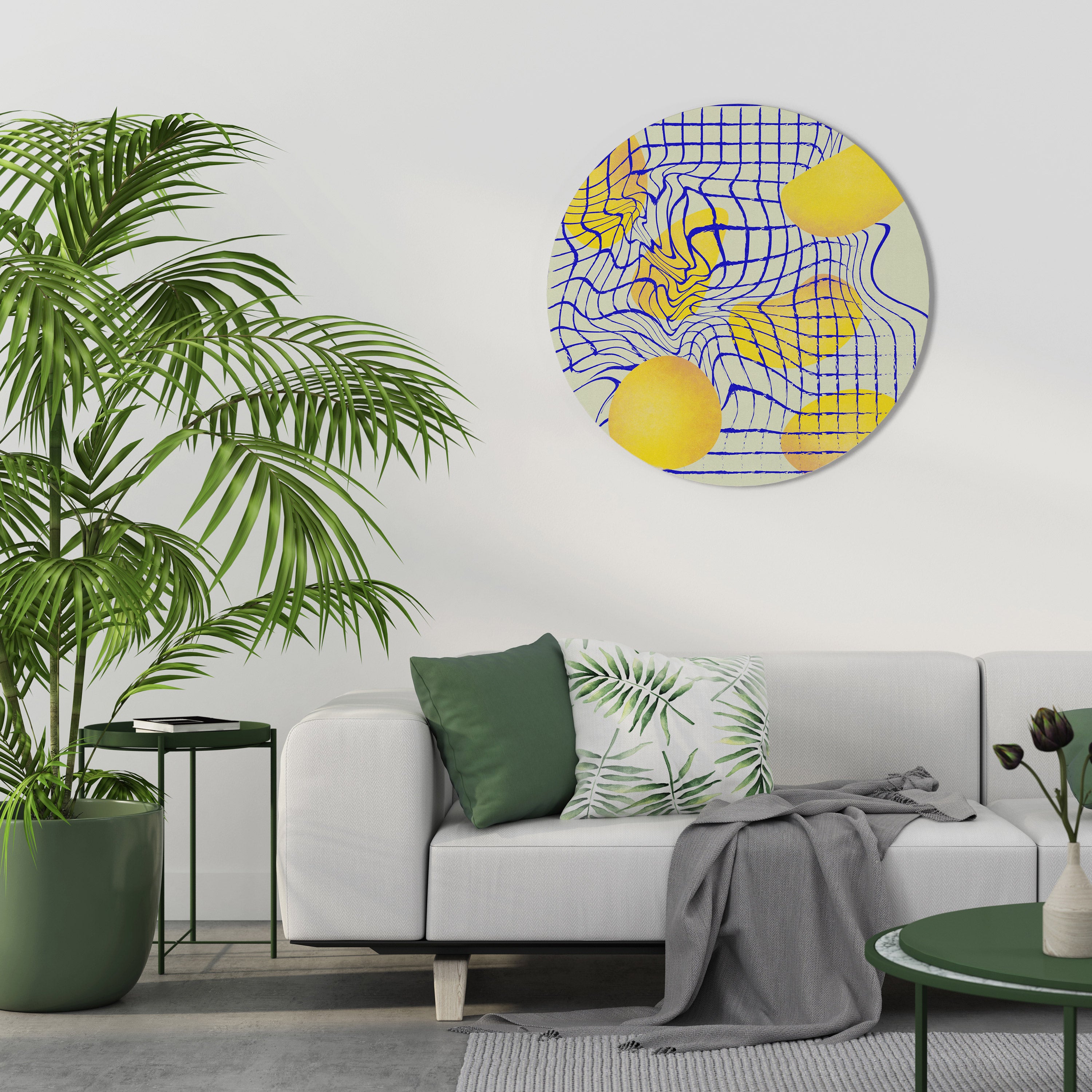 CURVED SPACE Round Wall Art