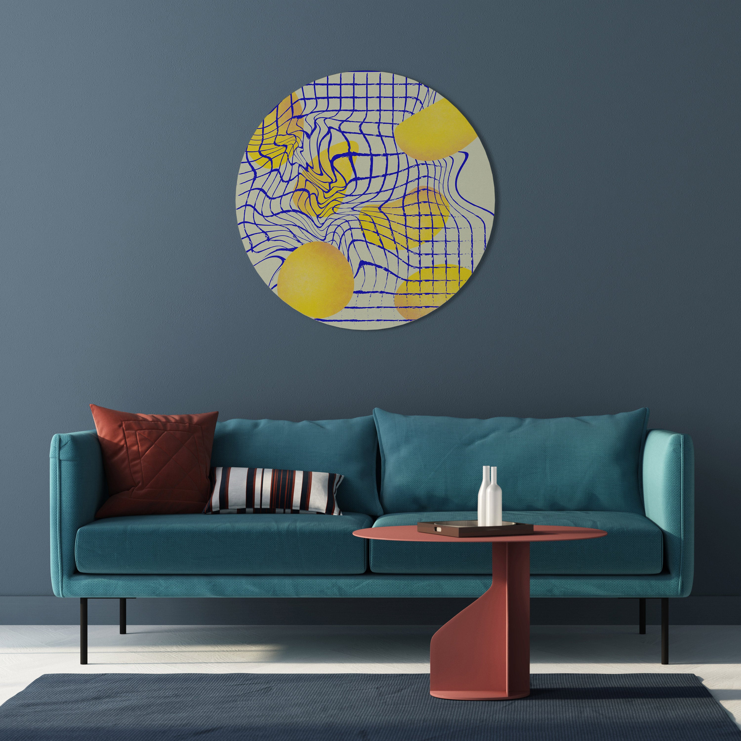 CURVED SPACE Round Wall Art