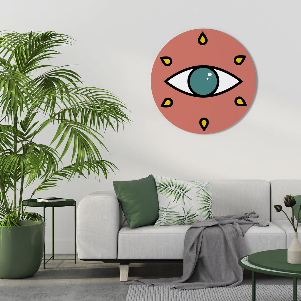 SEE EVERYTHING Round Wall Art