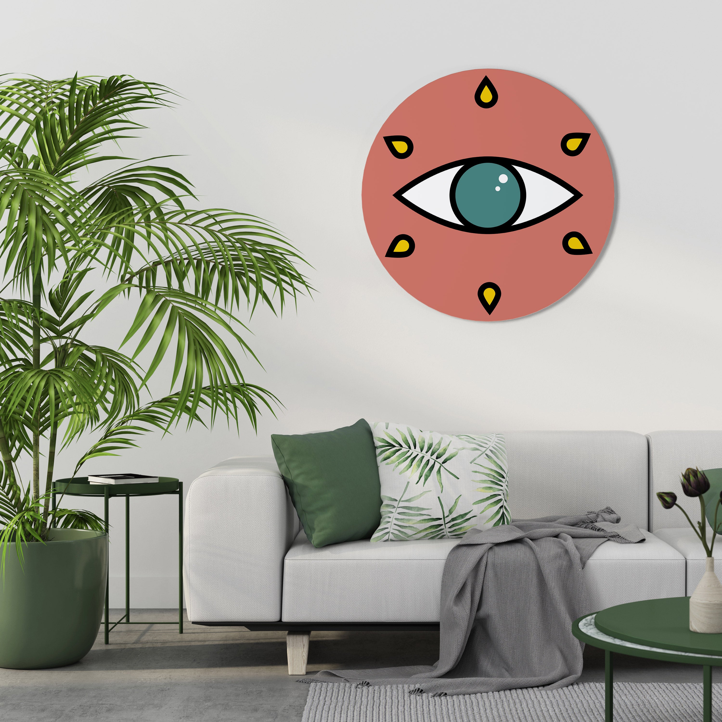 SEE EVERYTHING Round Wall Art
