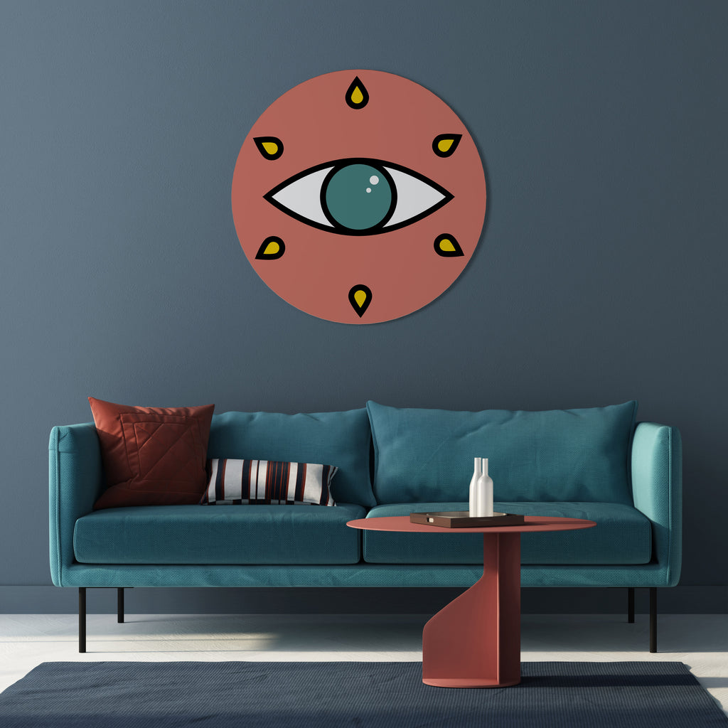 SEE EVERYTHING Round Wall Art