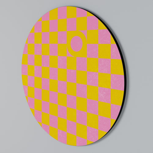 OPTIMISTIC WORLD Round Wall Art