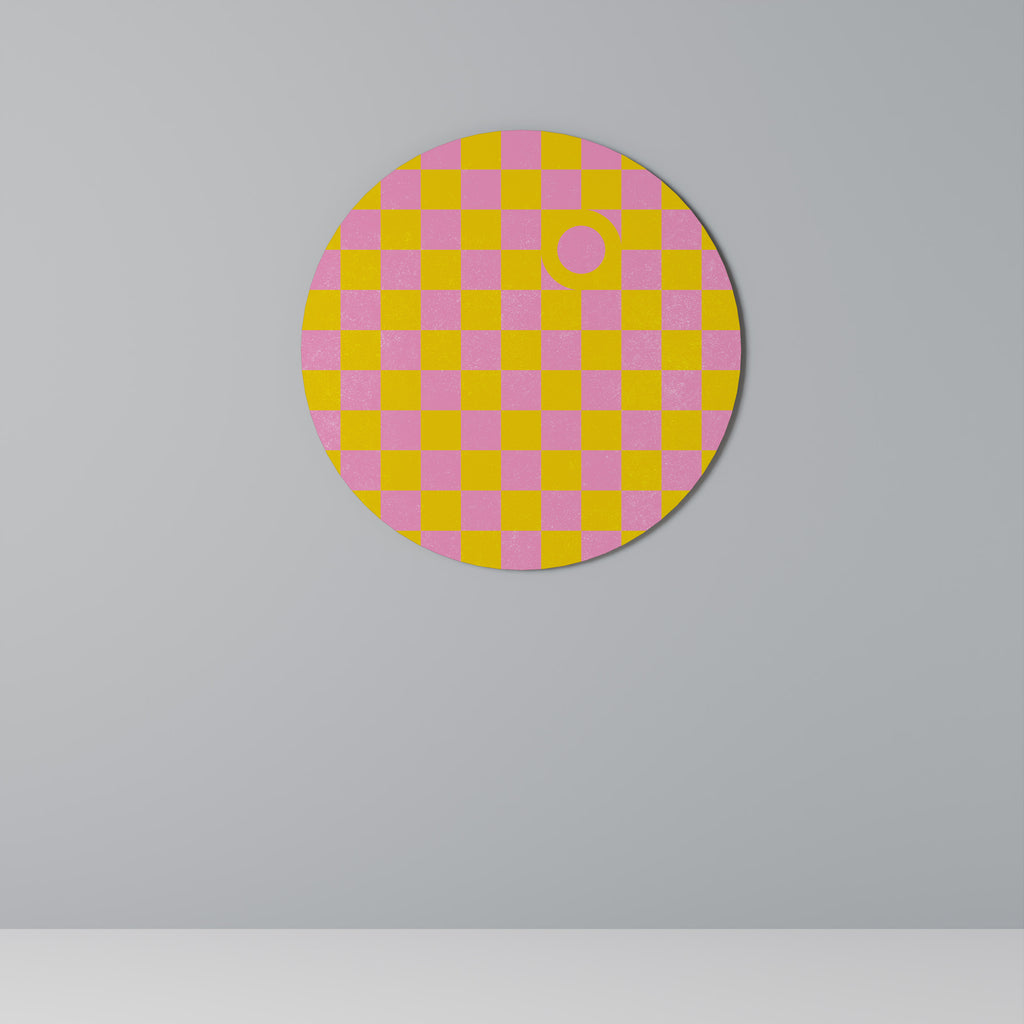 OPTIMISTIC WORLD Round Wall Art