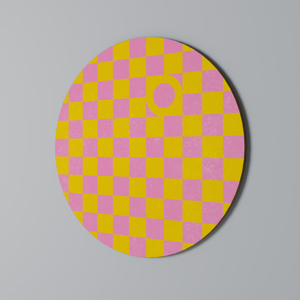 OPTIMISTIC WORLD Round Wall Art