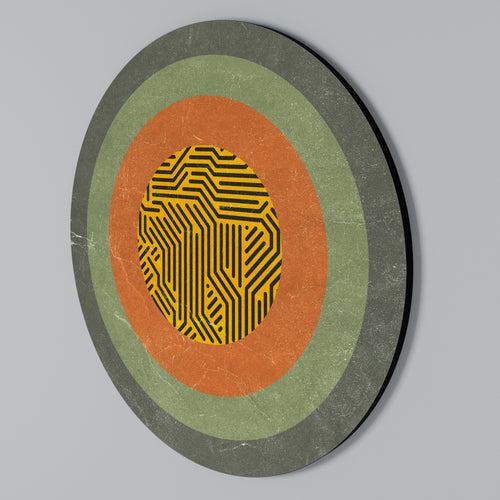 MELANCHOLY CIRCLES Arte de pared redondo