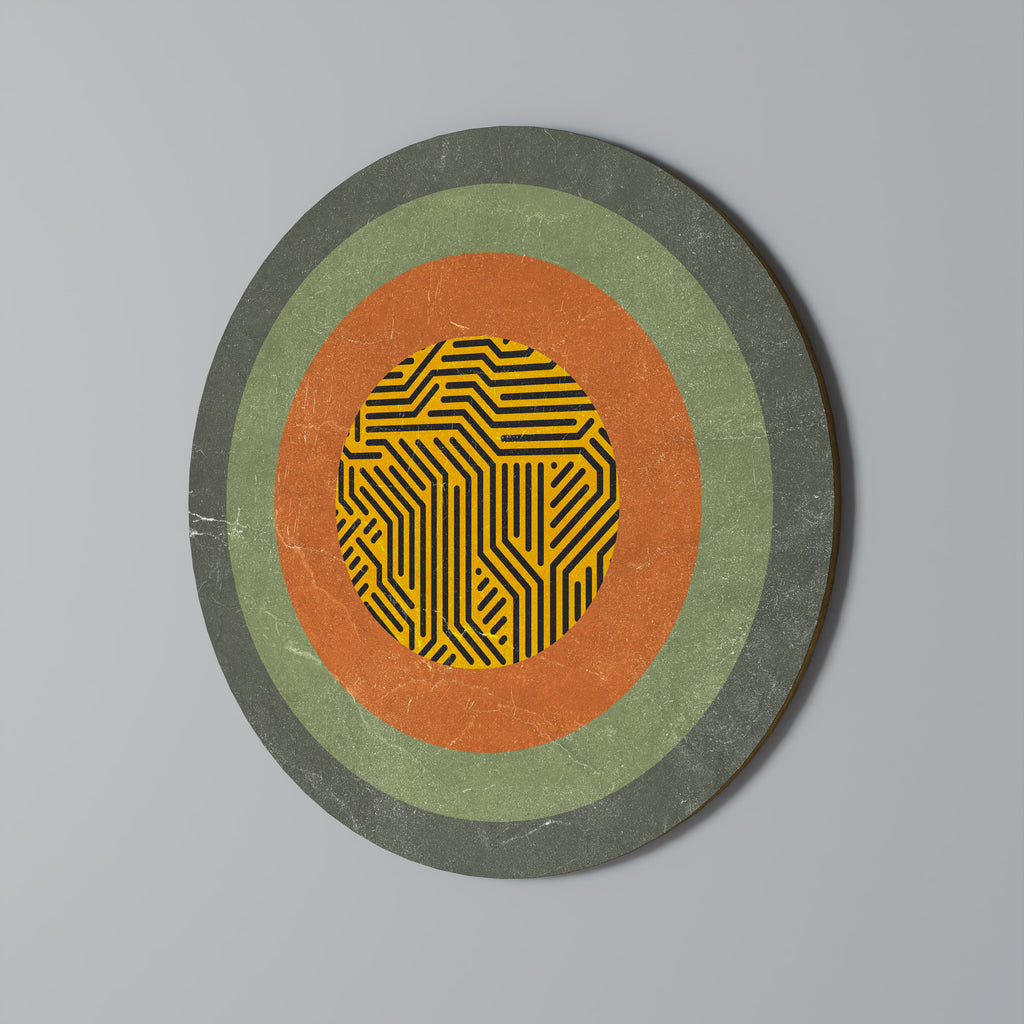 MELANCHOLY CIRCLES Round Wall Art