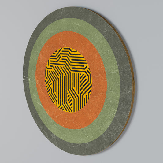 MELANCHOLY CIRCLES Round Wall Art