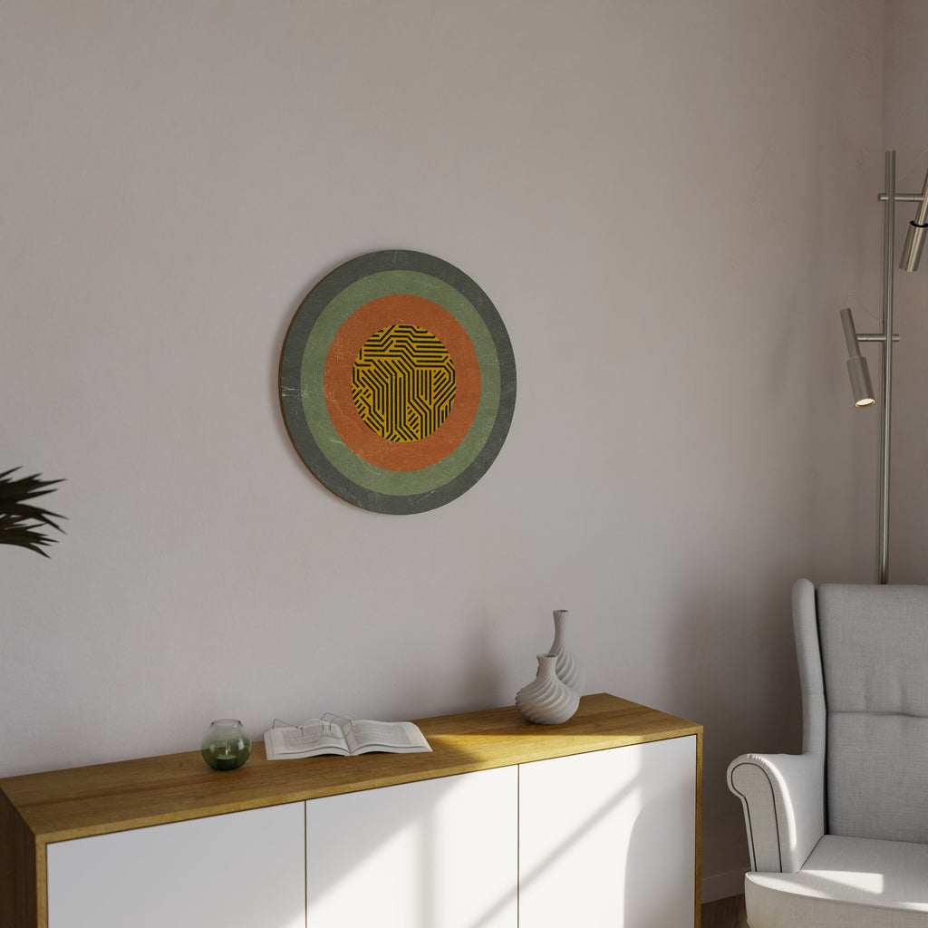 MELANCHOLY CIRCLES Round Wall Art