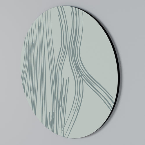MEMORY TRACES Arte de pared redondo