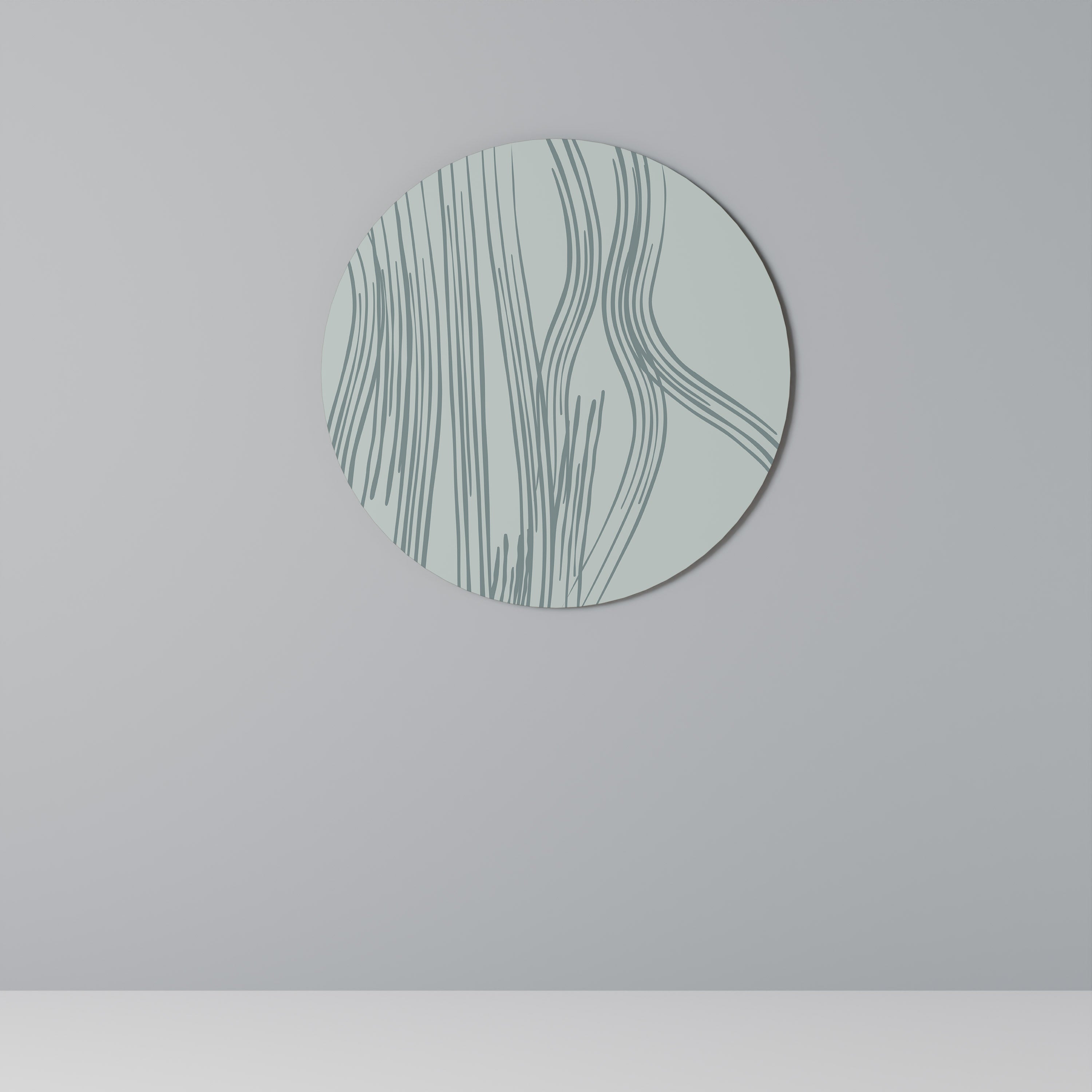 MEMORY TRACES Round Wall Art