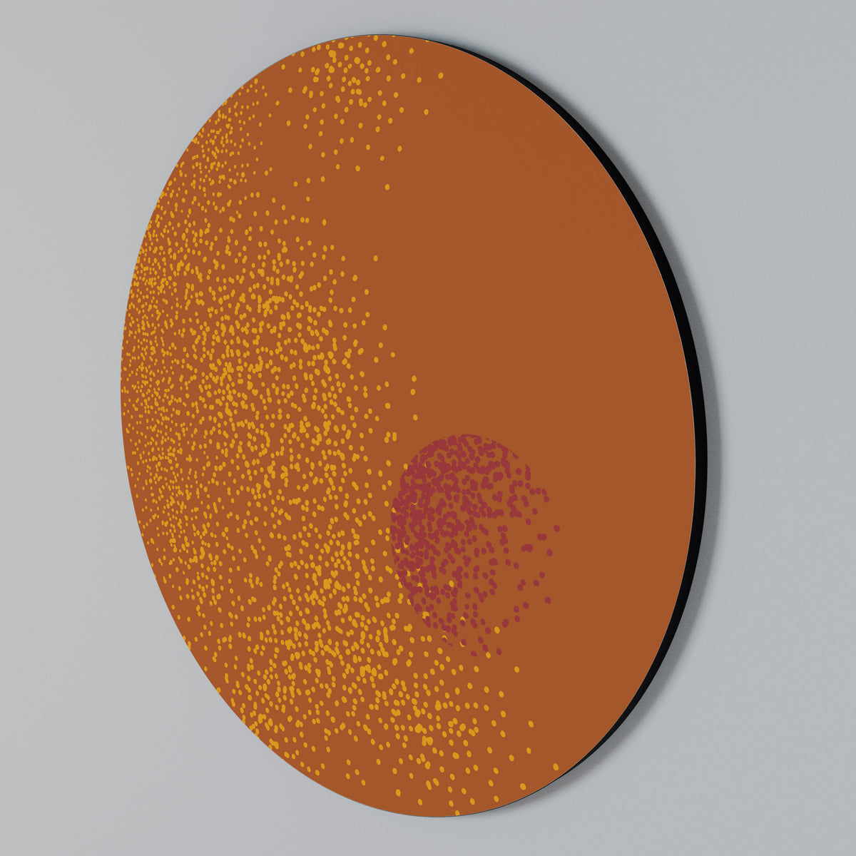 GLITTER COMPOSITION Arte de pared redondo