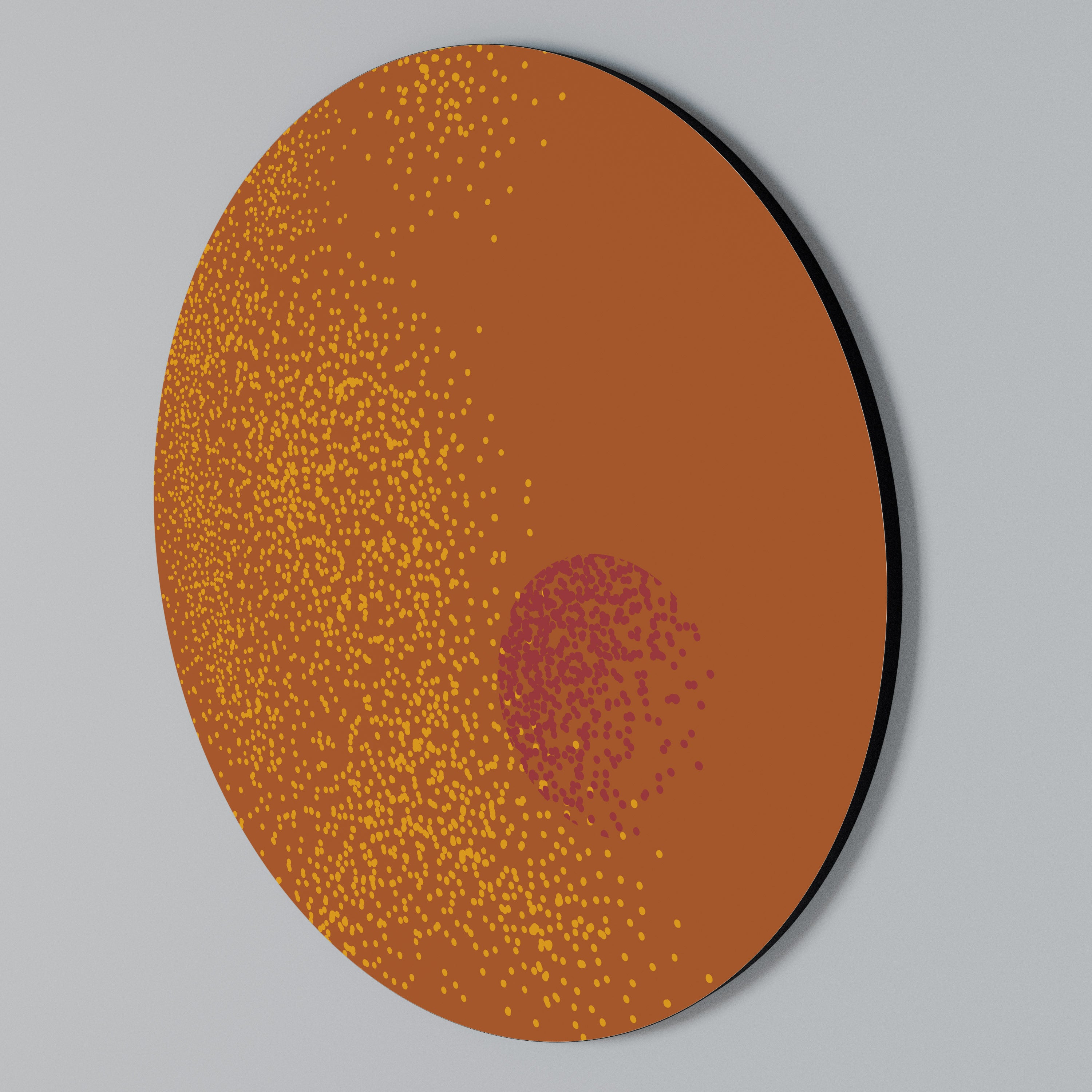 GLITTER COMPOSITION Round Wall Art