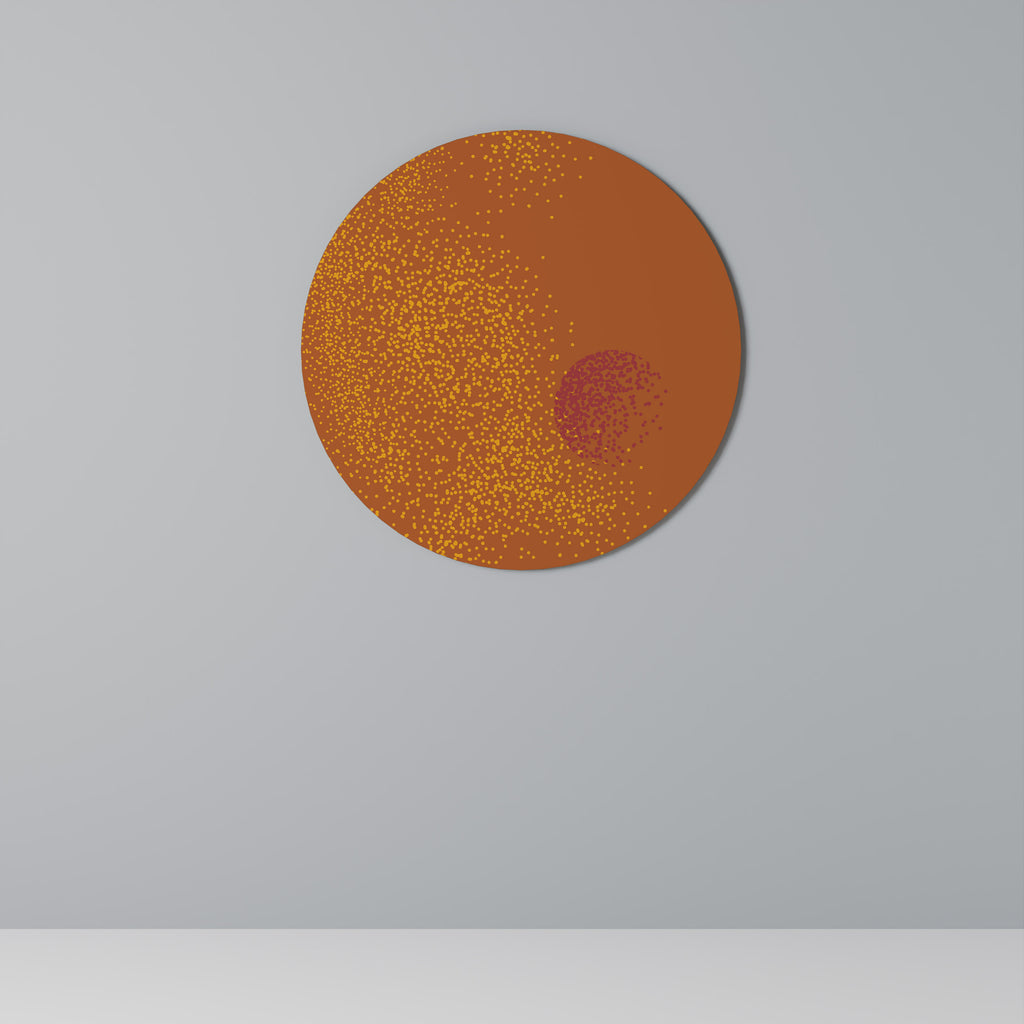 GLITTER COMPOSITION Round Wall Art