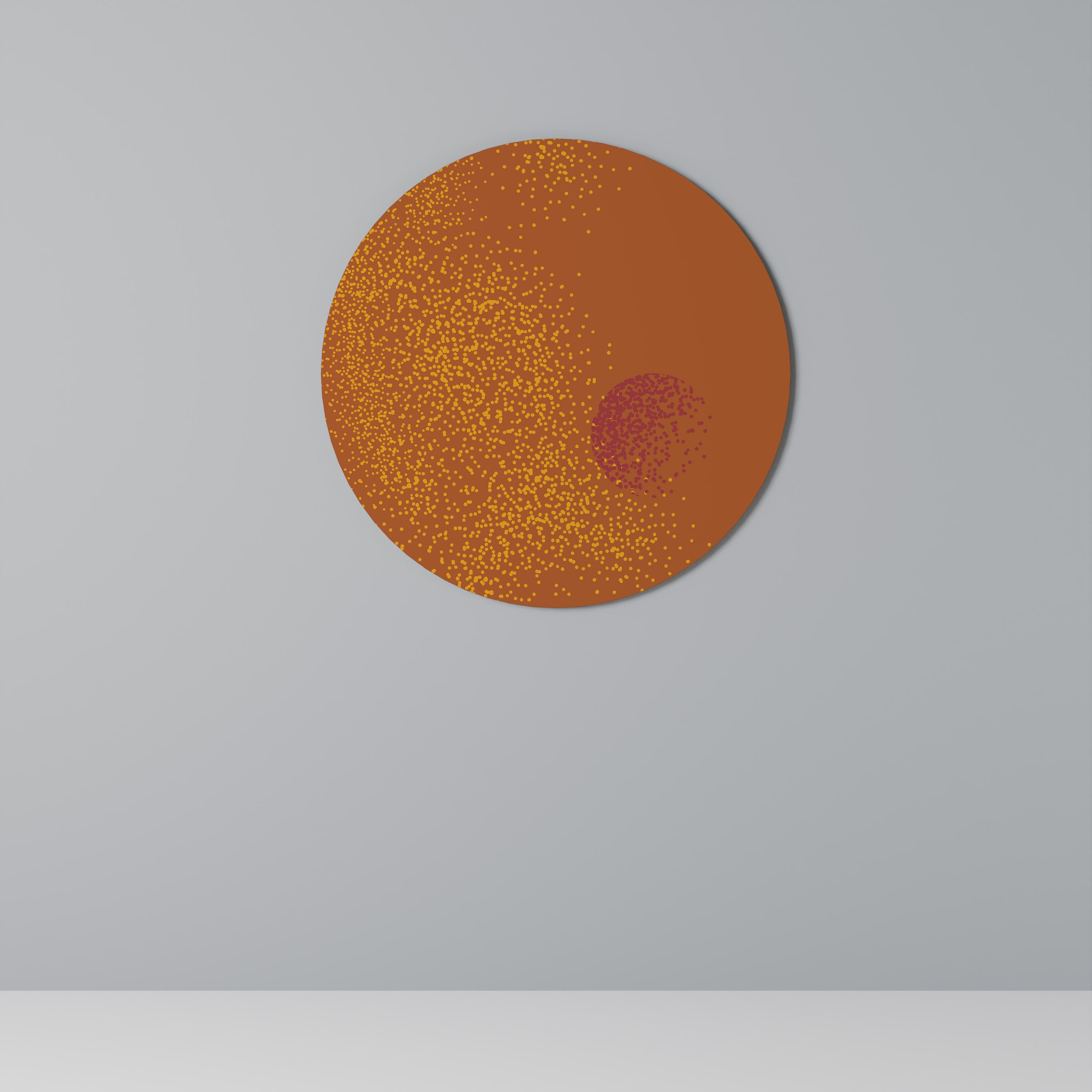 GLITTER COMPOSITION Round Wall Art