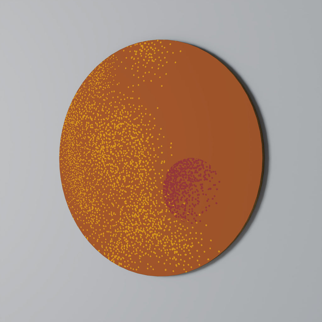 GLITTER COMPOSITION Round Wall Art