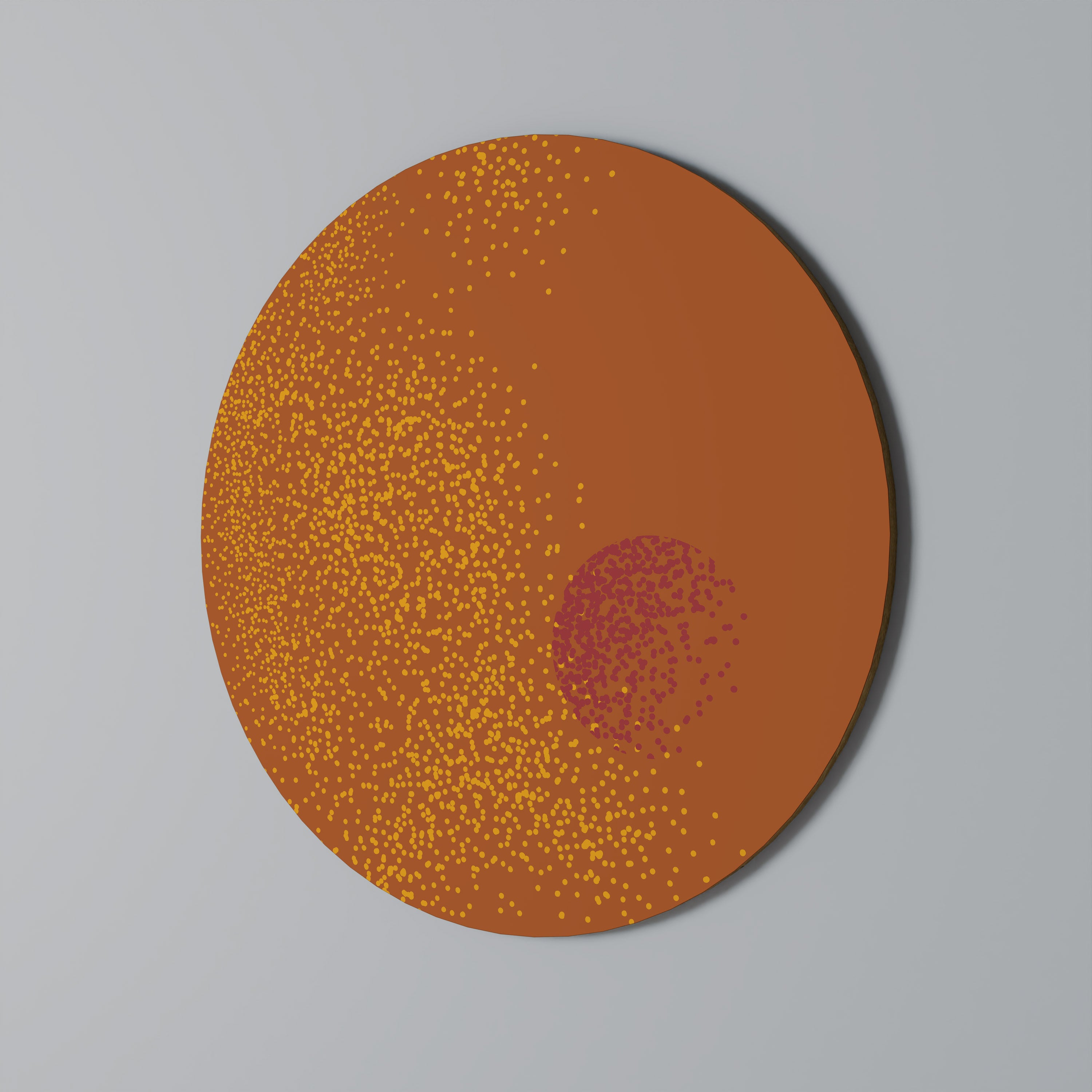 GLITTER COMPOSITION Round Wall Art
