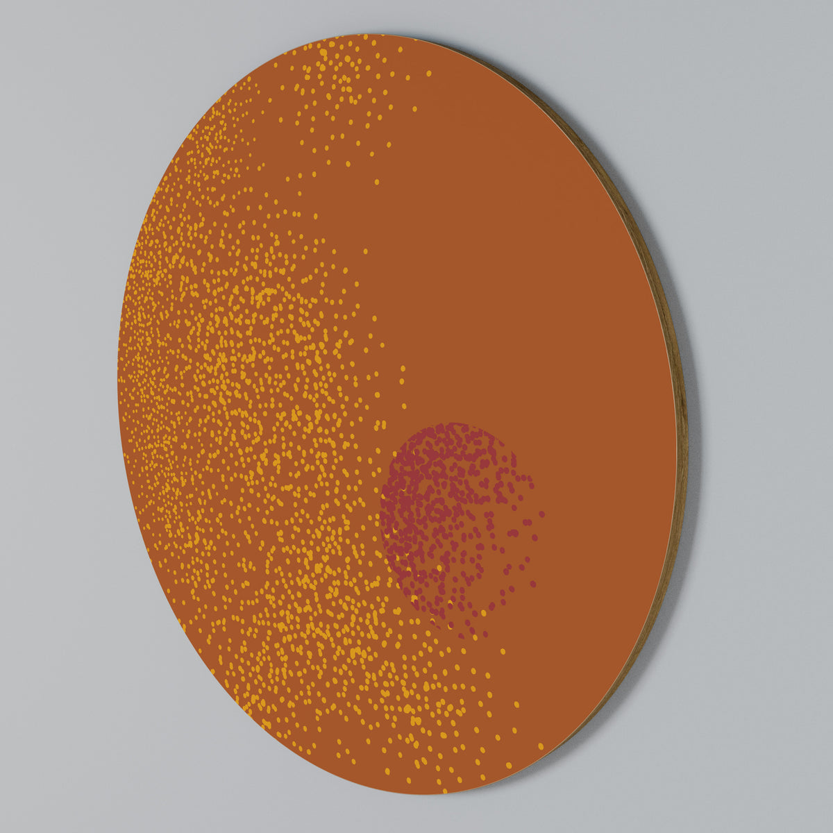 GLITTER COMPOSITION Arte de pared redondo