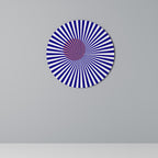 RADIANT ILLUSION Round Wall Art