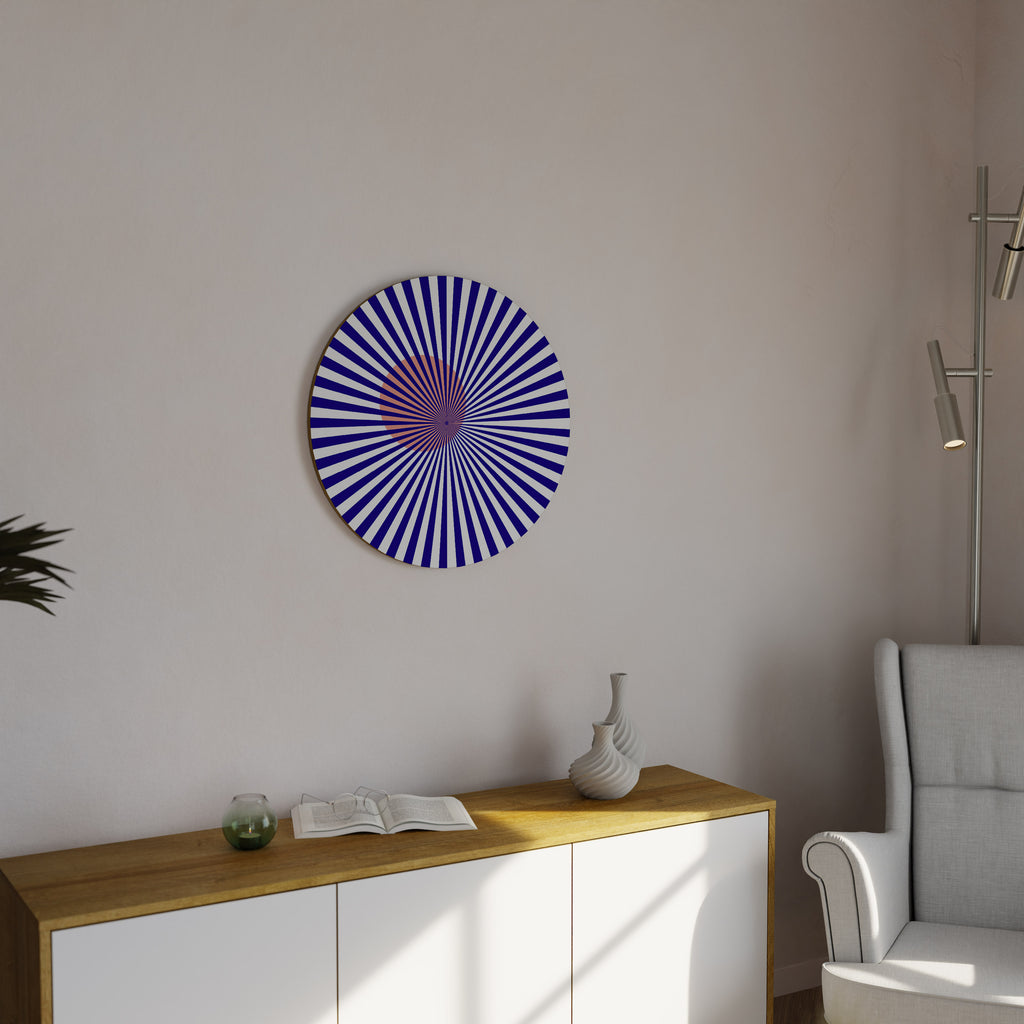 RADIANT ILLUSION Round Wall Art