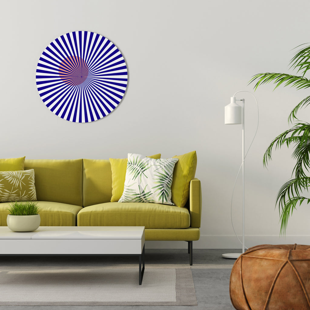 RADIANT ILLUSION Round Wall Art