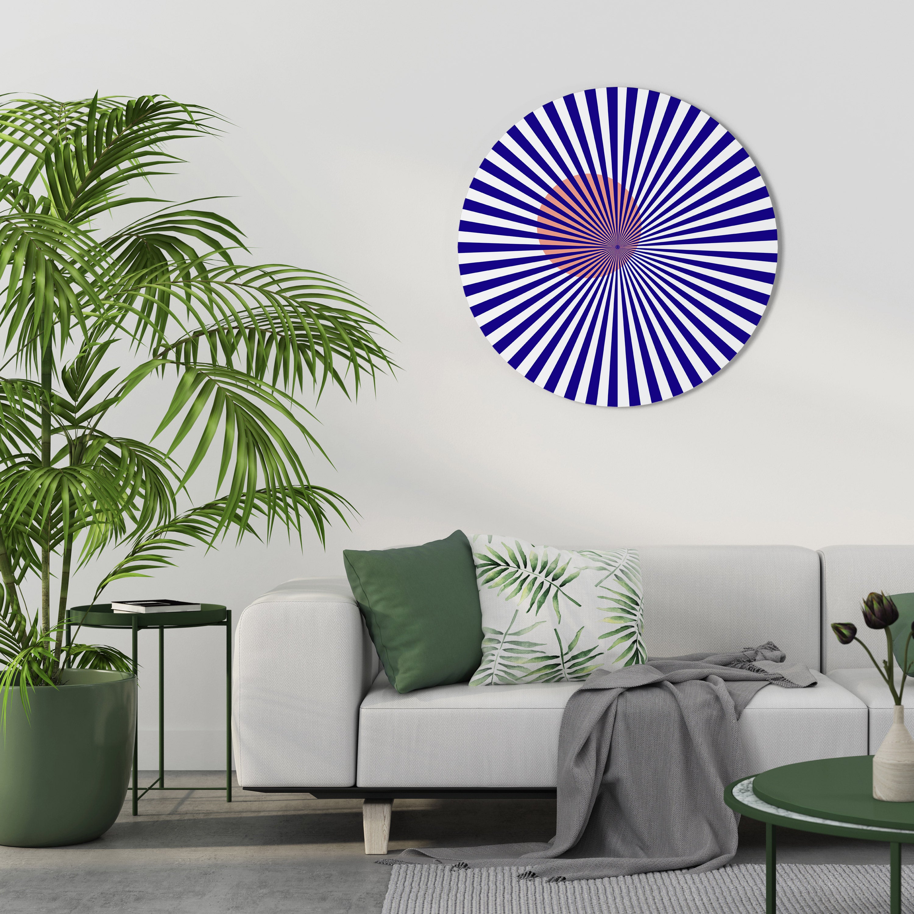 RADIANT ILLUSION Round Wall Art