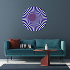 RADIANT ILLUSION Round Wall Art