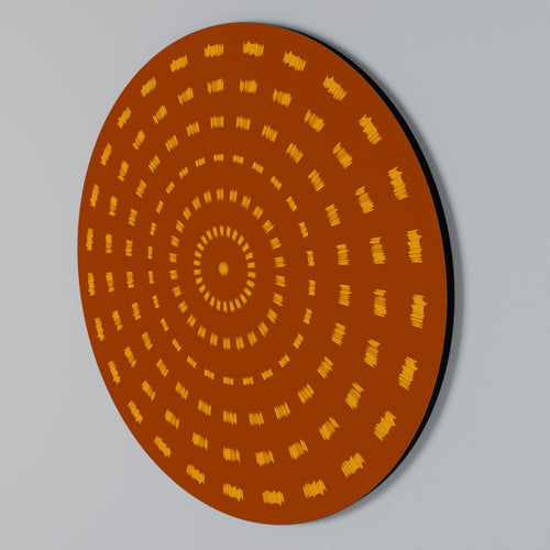 RADIANT ENERGY Round Wall Art