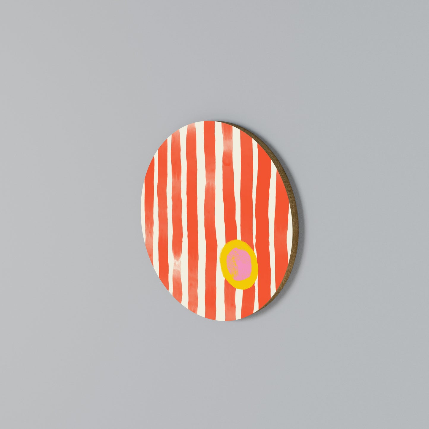 JOYFUL VIBES Arte de pared redondo