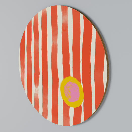 JOYFUL VIBES Arte de pared redondo