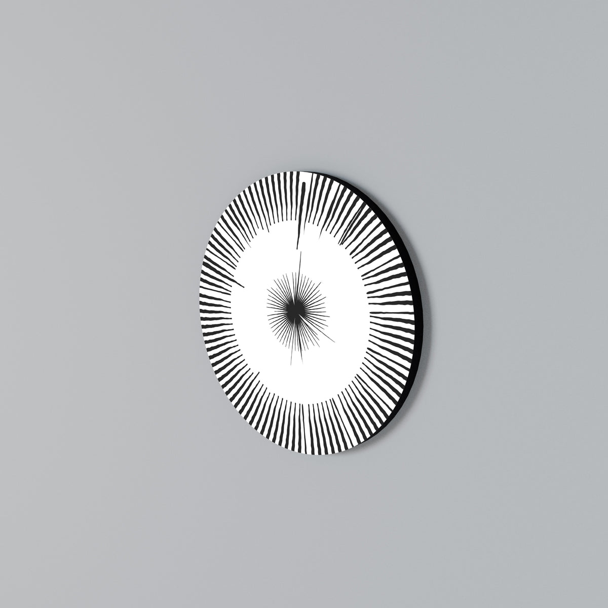 EXPLOSIVE RADIATION Round Wall Art