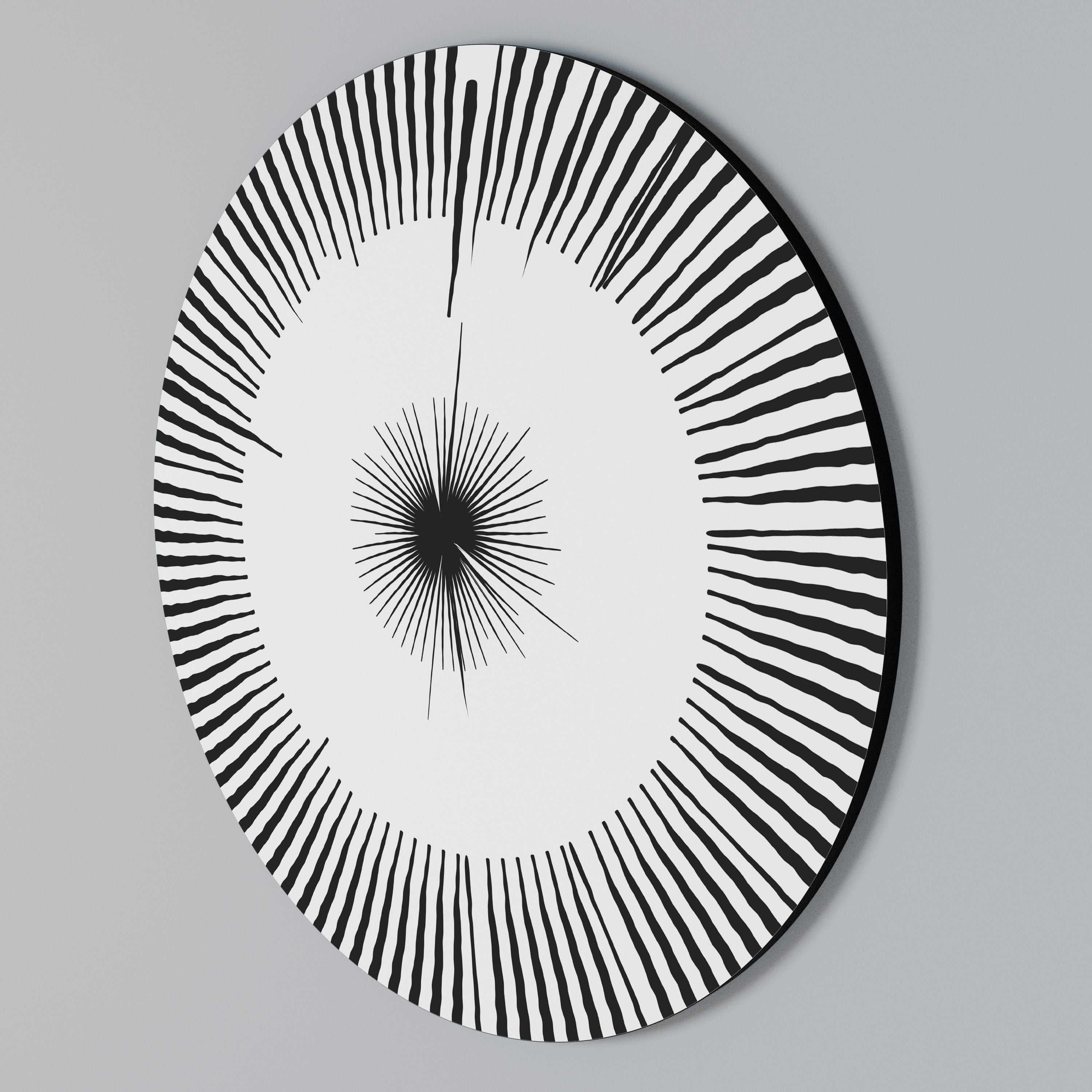 EXPLOSIVE RADIATION Round Wall Art