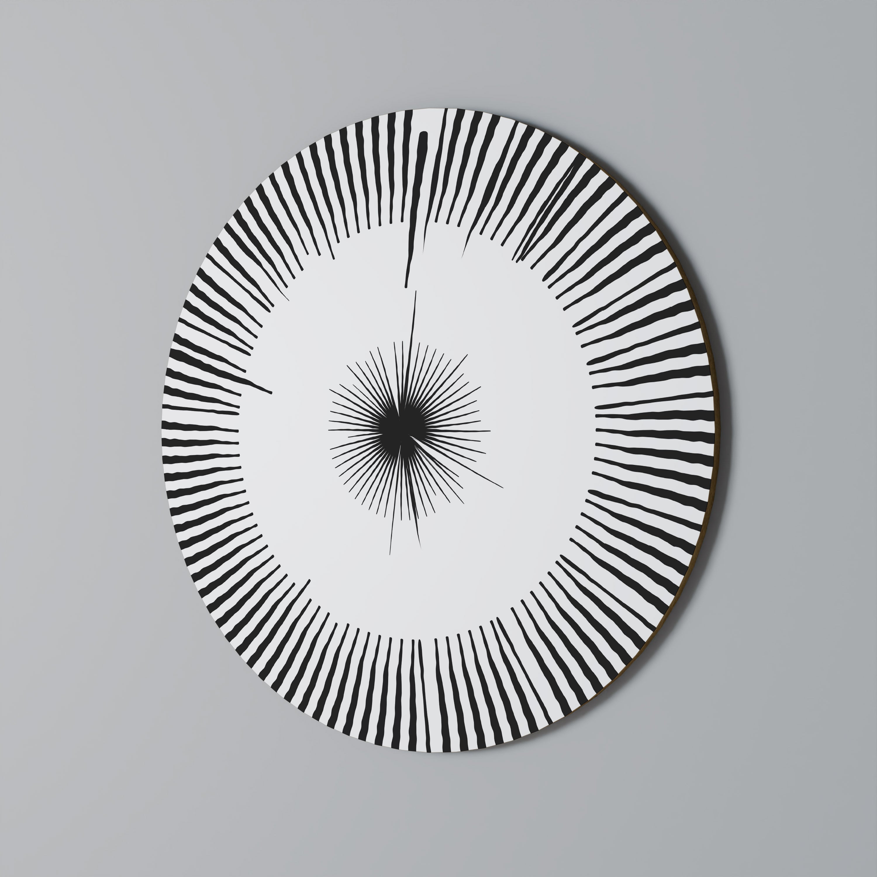 EXPLOSIVE RADIATION Round Wall Art