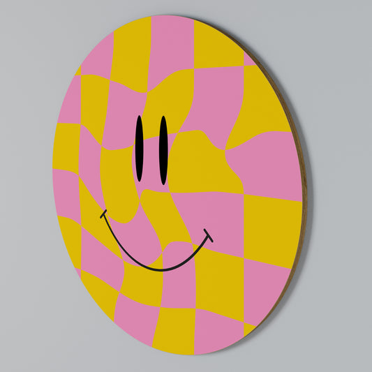 OPTIMISTIC VIBRATIONS Arte de pared redondo