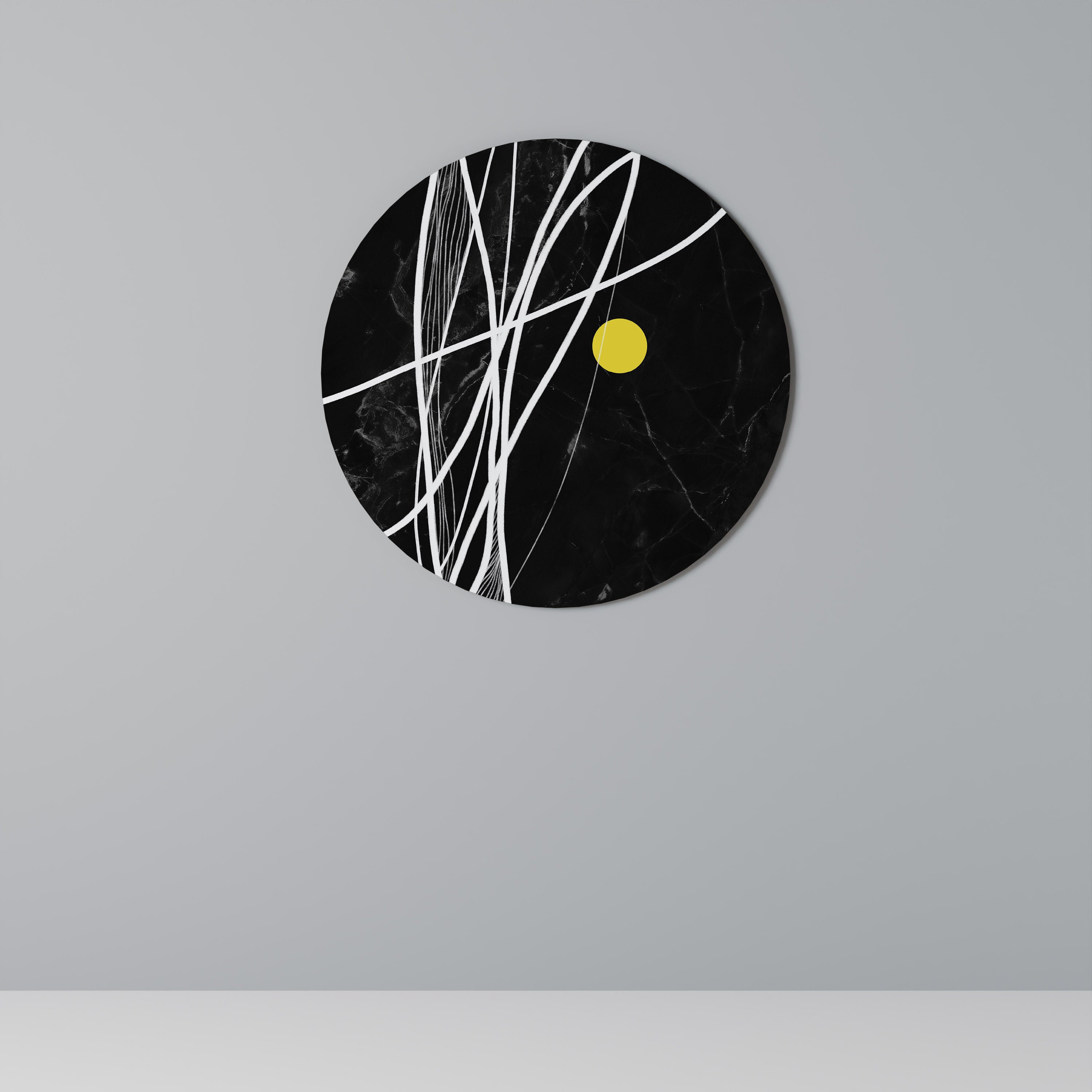 LIGHT IN THE DARK Round Wall Art