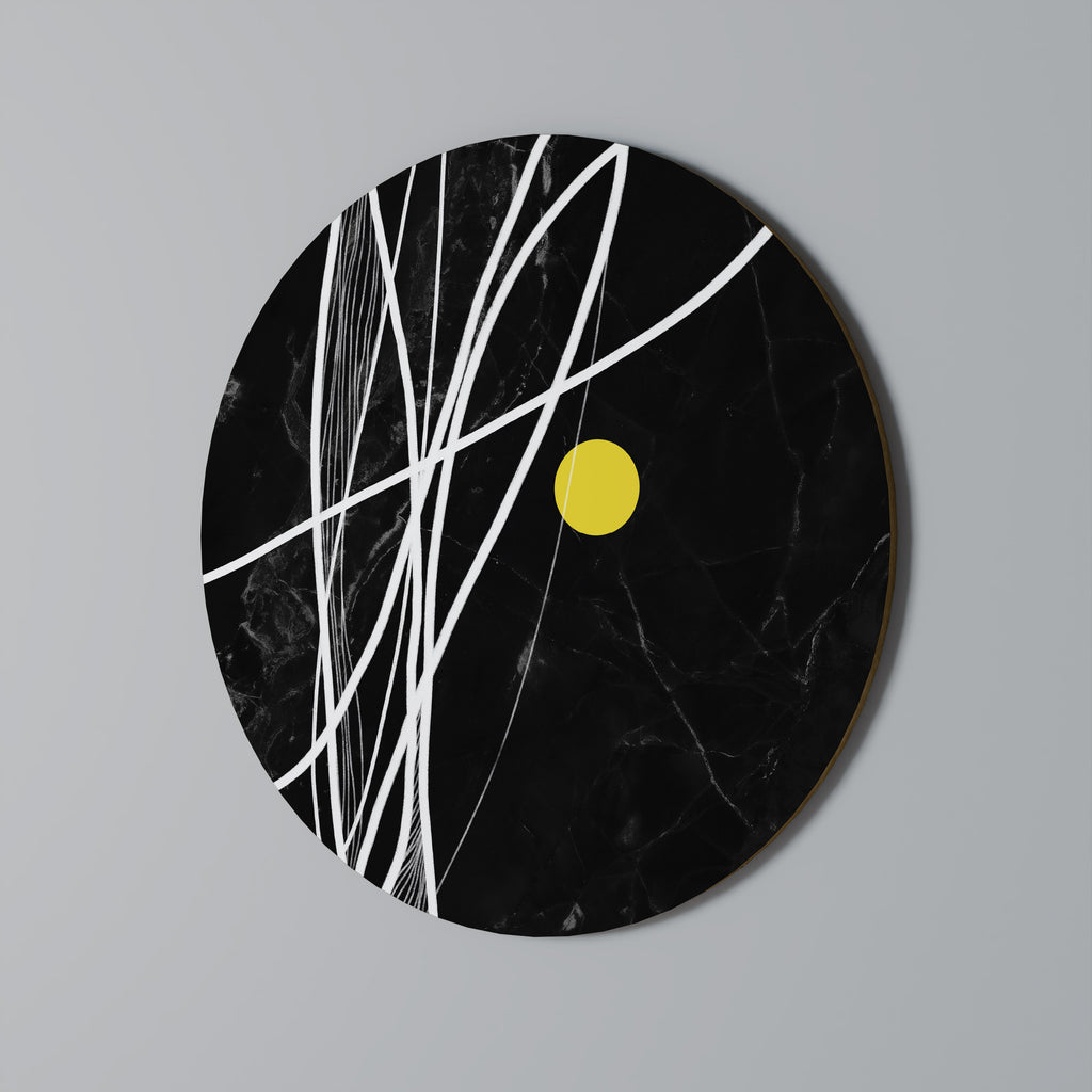 LIGHT IN THE DARK Round Wall Art