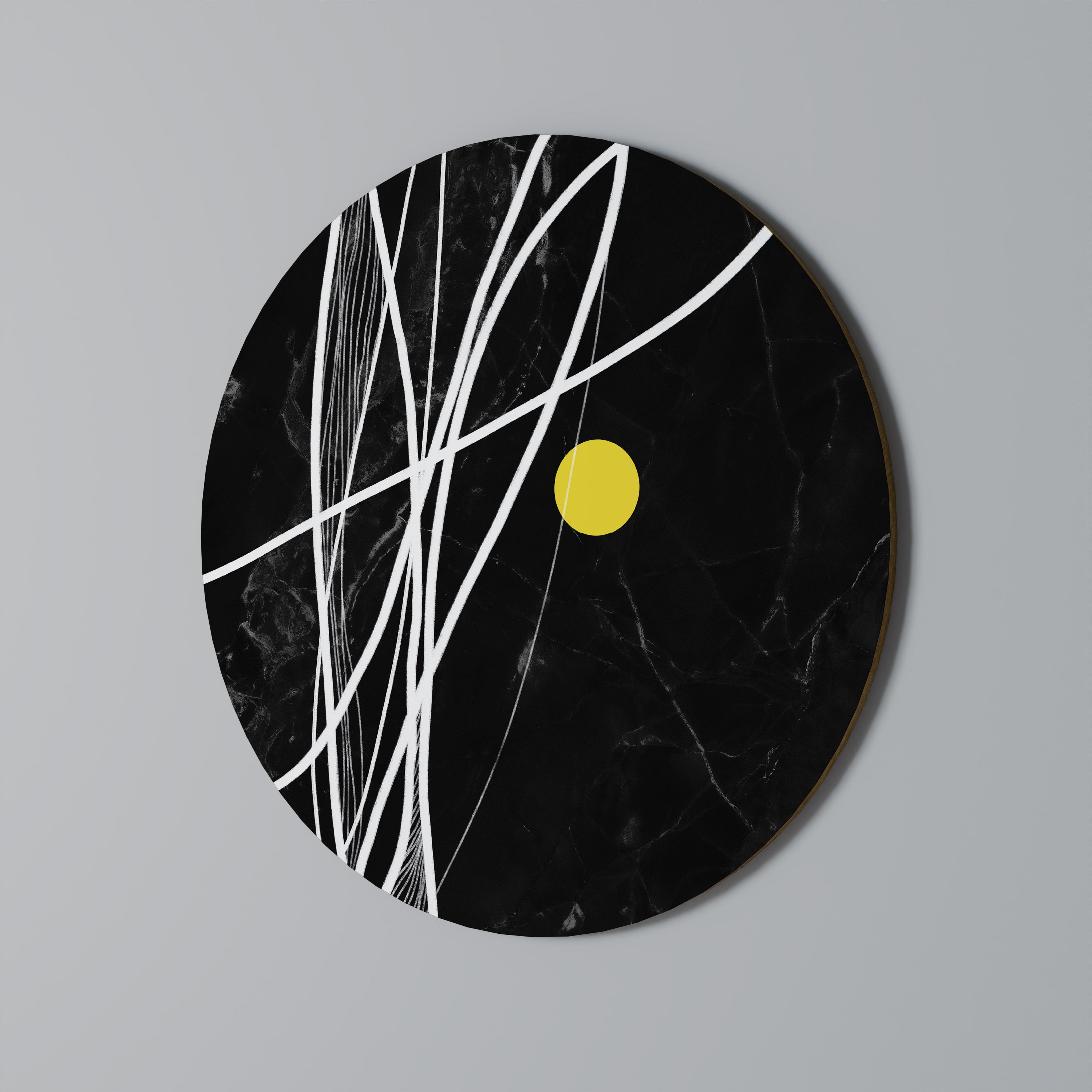 LIGHT IN THE DARK Round Wall Art