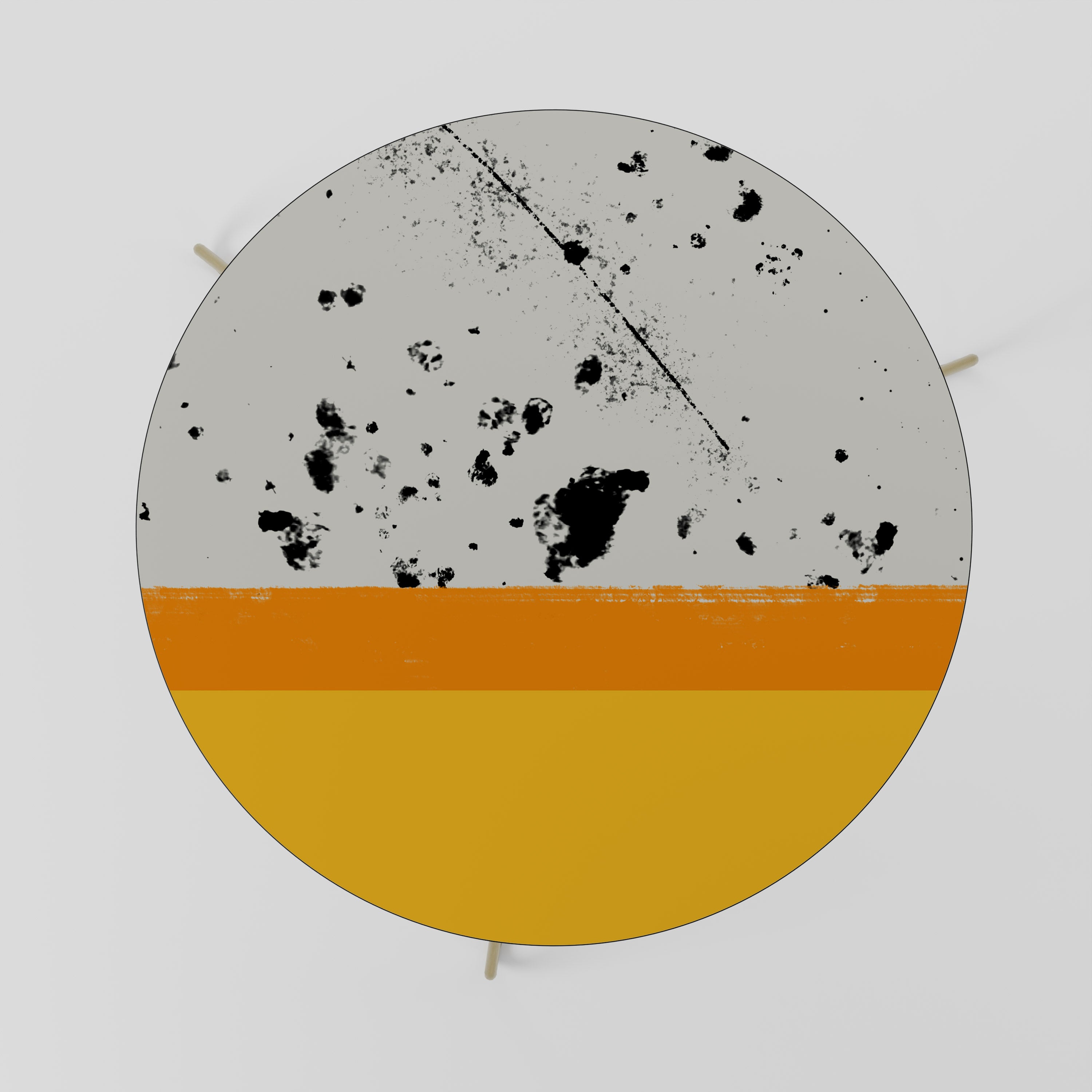 Mesa de centro 69 TEÑIDA DE NARANJA