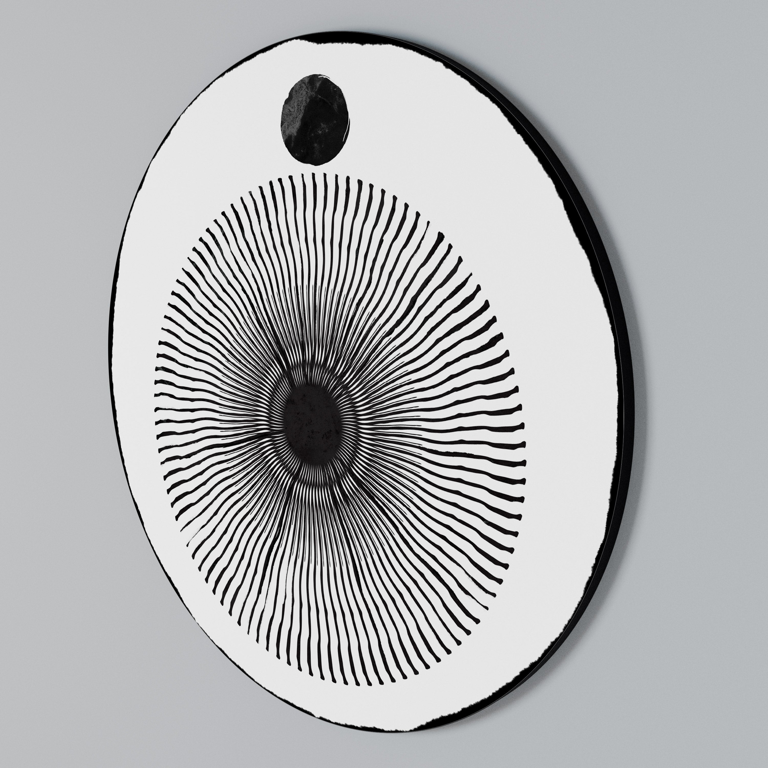 DARKNESS IS COMING Round Wall Art