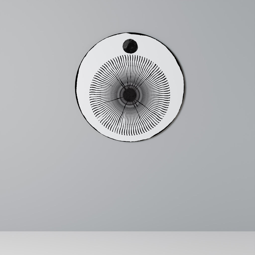 DARKNESS IS COMING Round Wall Art