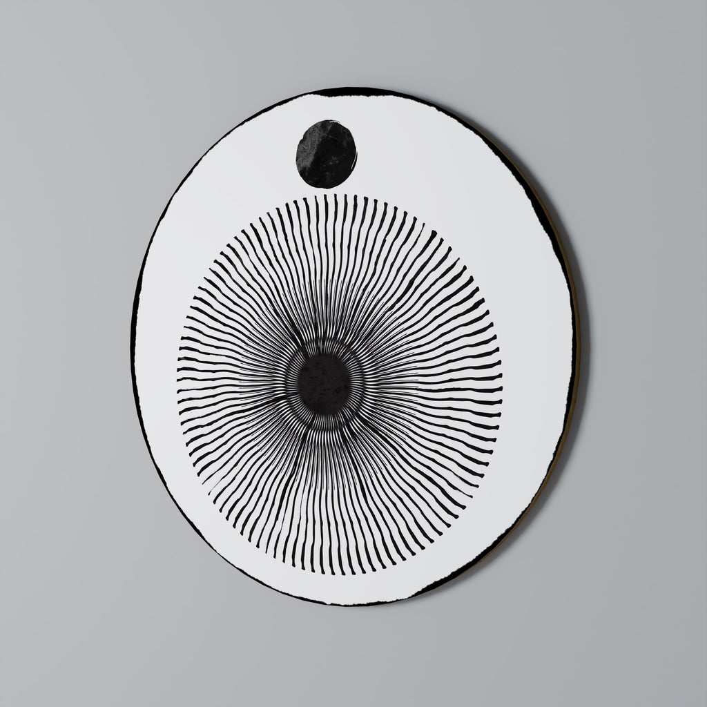 DARKNESS IS COMING Round Wall Art