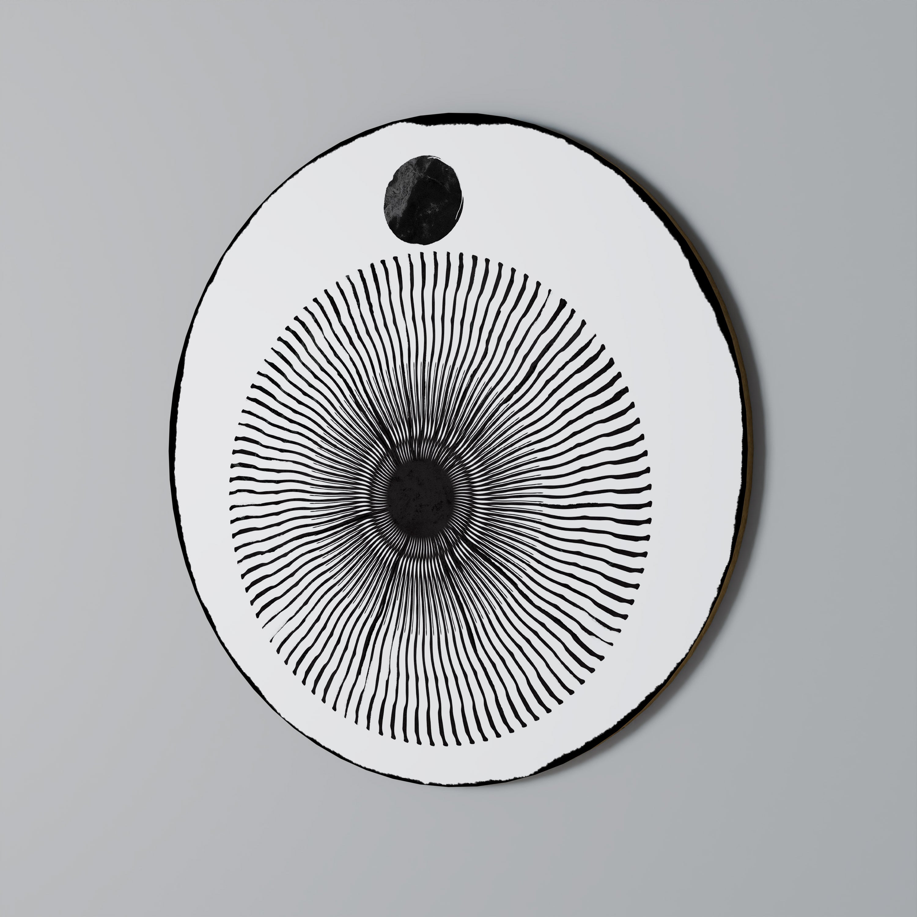 DARKNESS IS COMING Round Wall Art