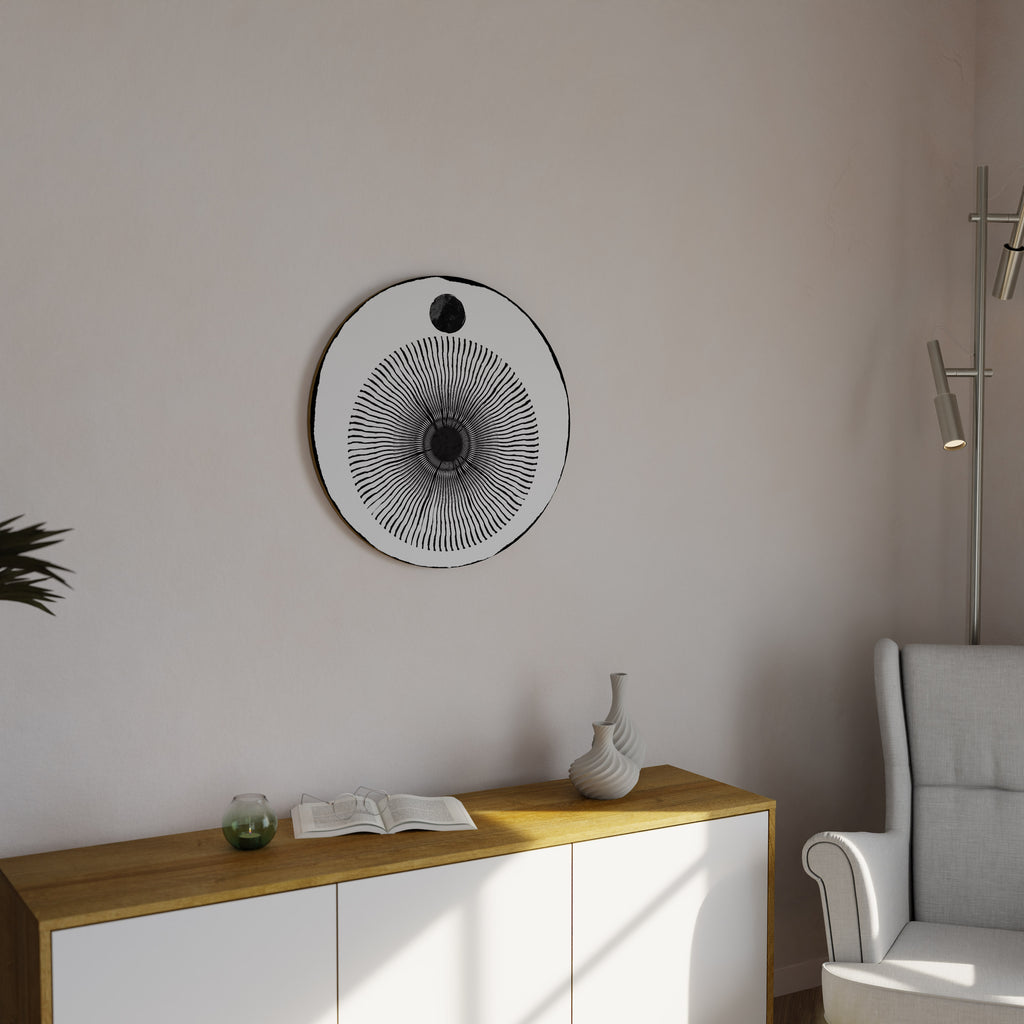 DARKNESS IS COMING Round Wall Art