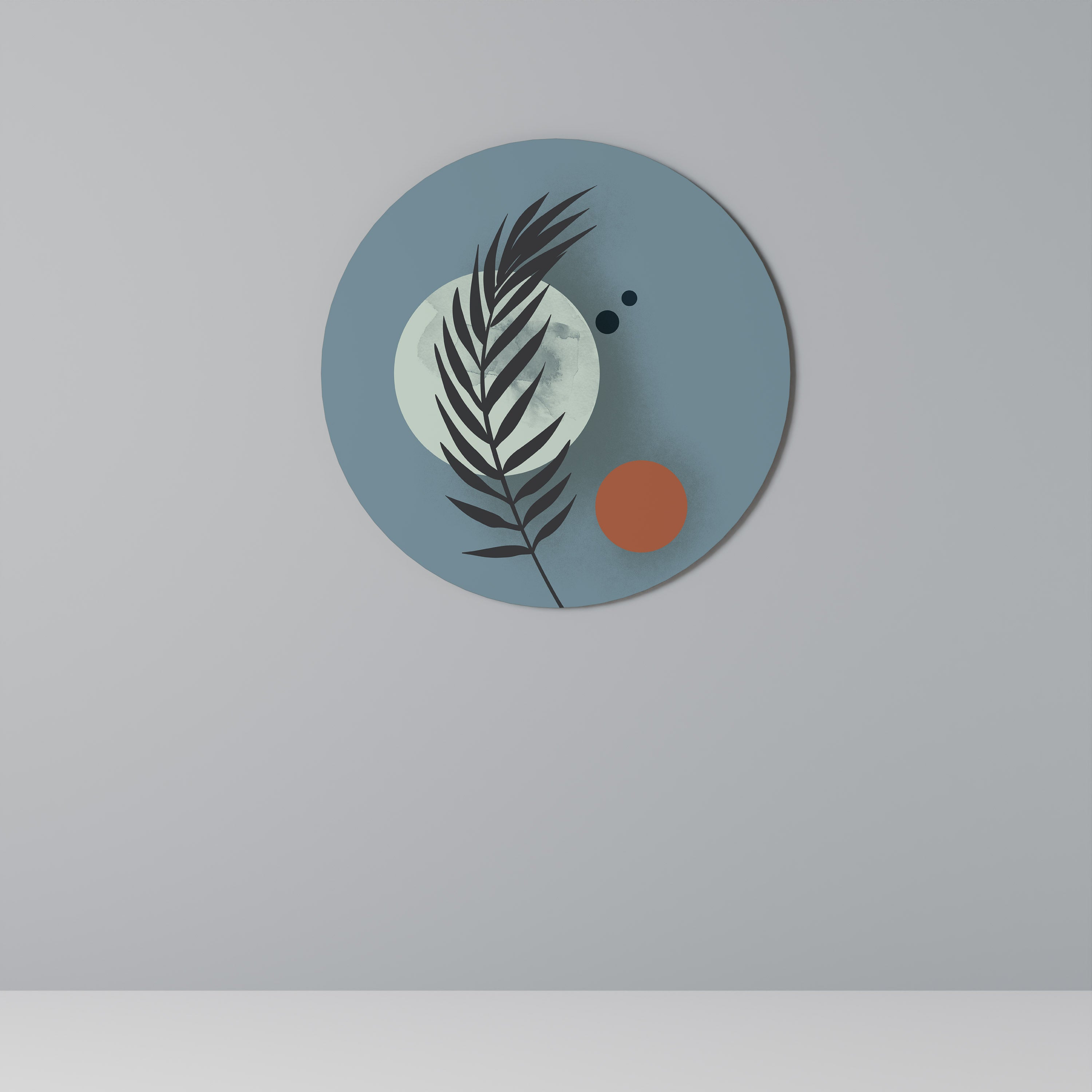 TIME FOR PLANTS Round Wall Art