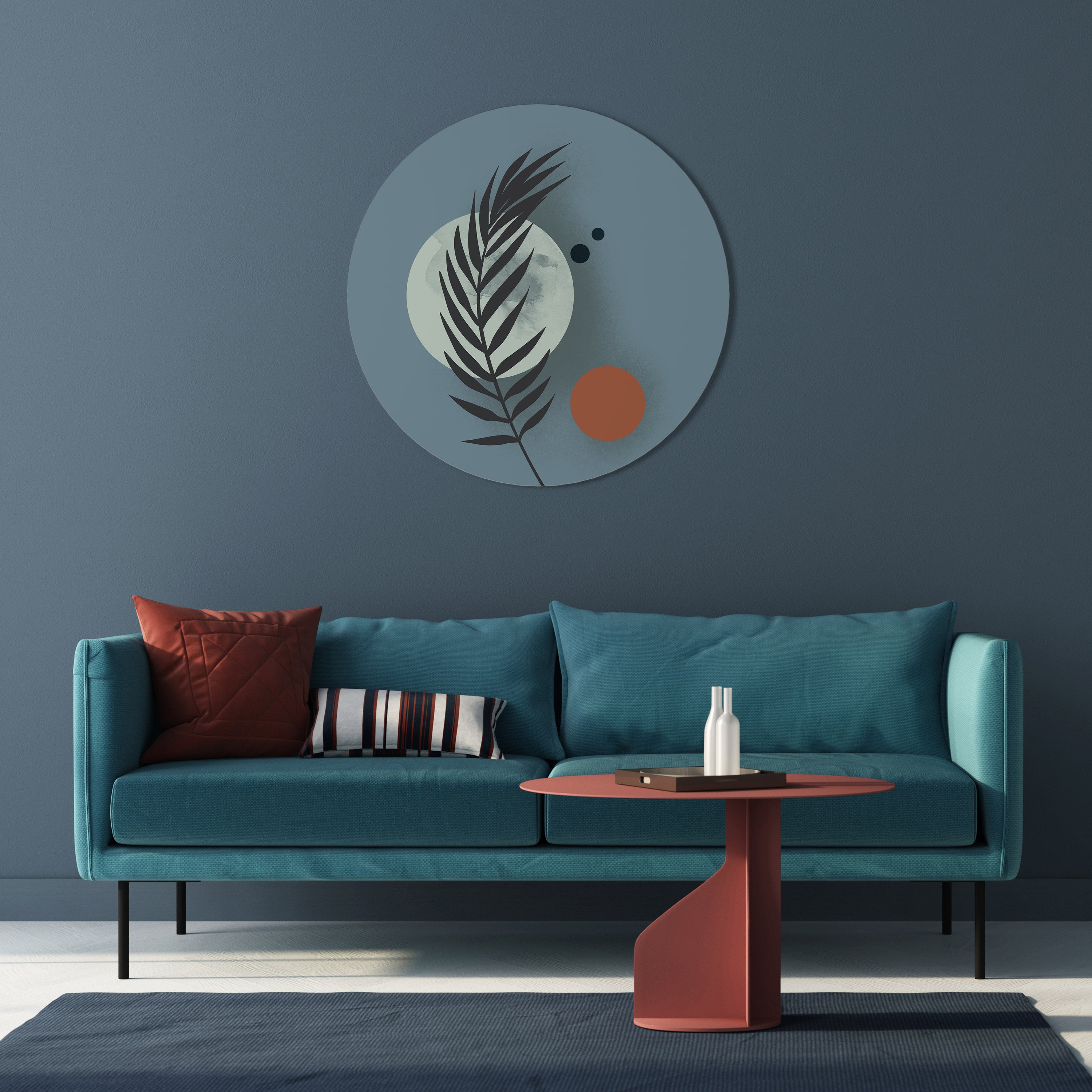 TIME FOR PLANTS Round Wall Art