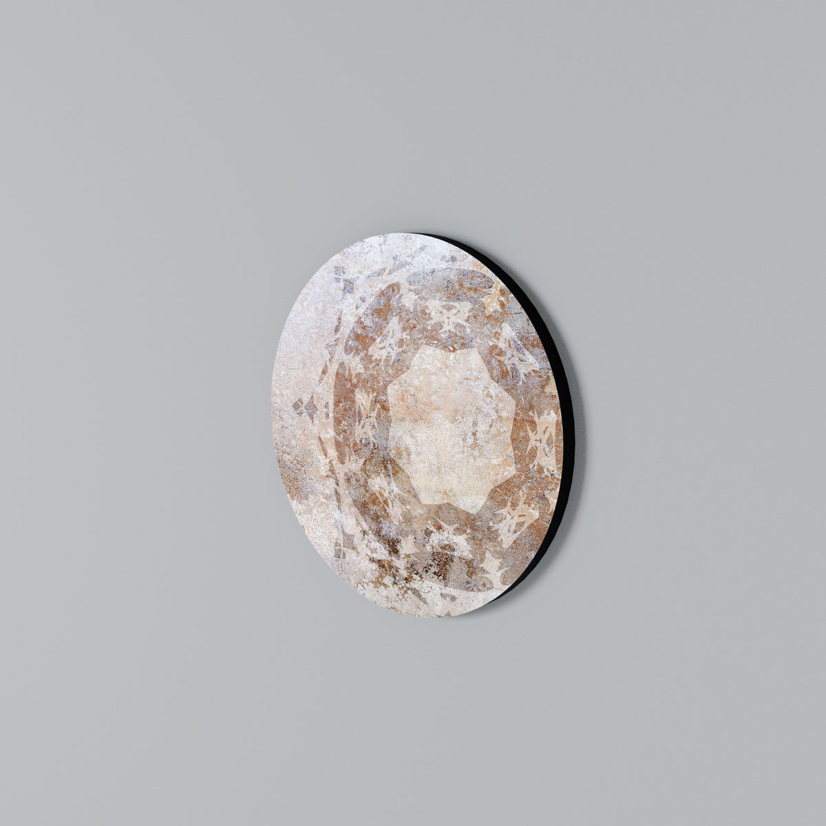 EARTHY ELEGANCE Arte de pared redondo