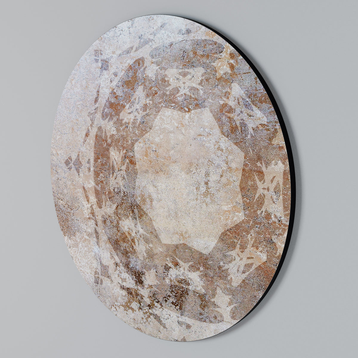 EARTHY ELEGANCE Arte de pared redondo