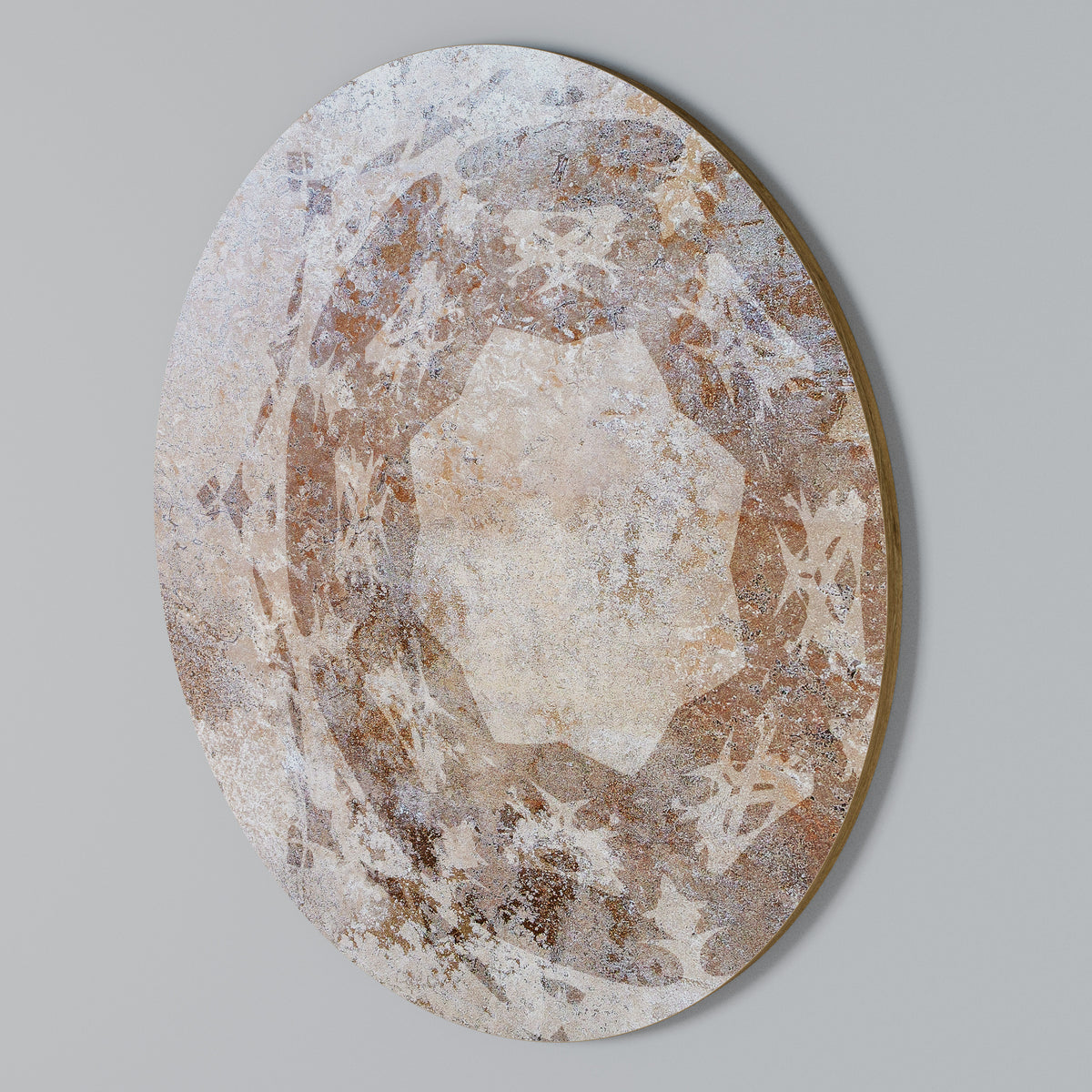 EARTHY ELEGANCE Arte de pared redondo