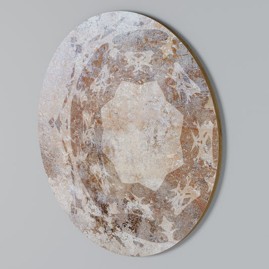 EARTHY ELEGANCE Arte de pared redondo